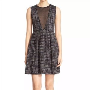 M Missoni sheer v-neck dress
